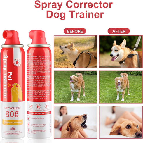 Corrector Spray Dog Trainer, 80ml 4 Pack to Stop Barking, Food Stealing, and Unwanted Dog Behavior, Safe Formula