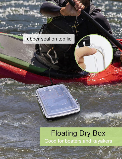 Waterproof Dry Box, Small Storage Box for Kayaking, Floating Dry Case for Boat