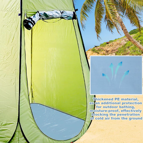 Lyreh 39.4x39.4in Camp Shower Tent Floor Mat, Changing Tent Bottom Pad Portable Pop-Up Changing Tents Base Outdoor
