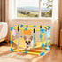 8 Hammock (23x17x17in) Keaber Puppy Play Gym with Hanging Toys, Jungle Playground Gym for Small Dogs, PVC Frame