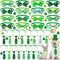 32 Pieces St. Patrick's Day Dog Bow Tie Collar, Adjustable Green Collar for Dogs and Cats, Lucky Necktie Grooming