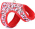 Mile High Life Velcro Dog Harness, Air Mesh Floral Vest for Small Dogs & Cats, Adjustable Easy Closures (Peony Rose, S)