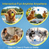 (4 Kimee Dog Balls Tennis Ball Toys Dog Toys for Aggressive Chewers Durable Teething Chew Toys Water Toy Fetch Ball