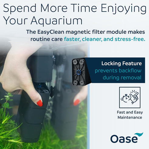 100 26 OASE EcoFlow Internal Aquarium Filter, for Freshwater and Saltwater Tanks Up to Gallons, Quiet, Customizable