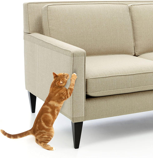 FluffyDream Furniture Protector from Cats, 10-Pack 12”×17” Couch Protectors, Anti Cats Scratch Deterrent Tape