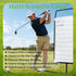 4 Pack 50 4 Steel Longest Drive and Closest to the Pin Marker, Golf Metal Proximity/Course Distance/Fairway Distance