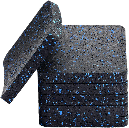 Treadmill Mat Pads - Exercise Equipment Mat with High Density Rubber for Floor Protection (6 PCS)