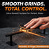11" Setup Fingerboard Rail Metal Round Grind Rail Non-Slip Stable Base for Smooth Slides & Grinds Fingerboard Trick