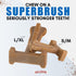 Bullibone SuperBrush Dog Teeth Cleaning Stick - Long Lasting Nylon Apple Cinnamon Chew Toy for Oral Care