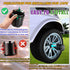 Golf Cart SS Wheel Center Cap Cover, ITP Push in Style for EZGO, Club Car, Yamaha, 4 PCS (Gloss Black with Blue SS)