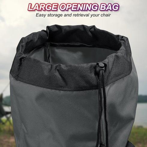 47 Inch 900D PATIKIL Camp Chair Replacement Bag, Foldable Camping Chair Bag Oxford Large Mouth Carry Bag