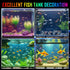POZANKI 16 12 19'' Smart App-Controlled RGB LED Aquarium Light with Million Colors & Dynamic Effects, Underwater Fish