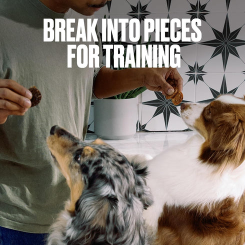 7oz Nom Nom Beef & Blueberry Flavored Treats - Dog Snacks for Training, Rewards, and Mealtime Toppers - No Artificial