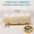 Pack 5 6 Inch 4 Pack Approved Beef Cheek Rolls for Dogs - Natural & Odor-Free Dog Treats - to Medium Beef Hide Dog