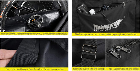 Folding Bike Carry Bag for 26-29 inch MTB Road Bike Transport Case