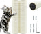 Cat Scratching Post Replacement Pole, 2 PCS 11.81in Natural Sisal Parts with M8 Screws for Refurbishment