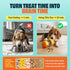 TRECKPET Dog Treat Dispenser Toy interactive-Treat puzzle toys for dogs mental stimulation-puzzle feeder dog