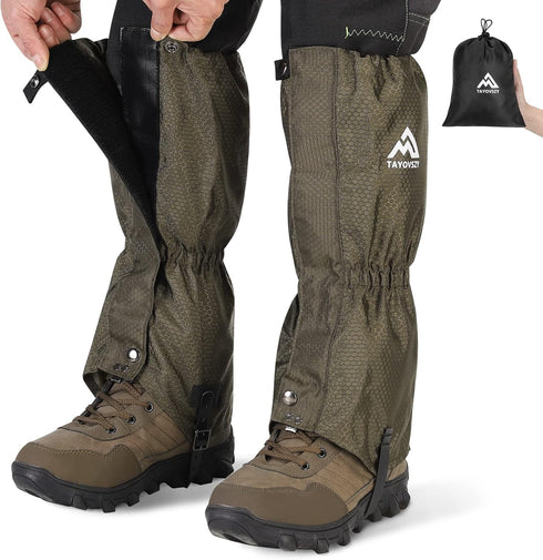 Waterproof and Breathable Gaiters for Hiking – Adjustable Lightweight Shoes Gaiters for Men and Women