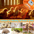 5 Enhon Chicken Coop Heater, Timing Heat Lamp for Chickens, Smart Temperature Control Chicken Brooder Heater, Ft Long