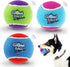 Gigwi Squeaky Tennis Ball Dog Toys - Interactive Dog Ball for Small and Medium Dogs Training, 2.5” Rubber Toy (3 Pack)