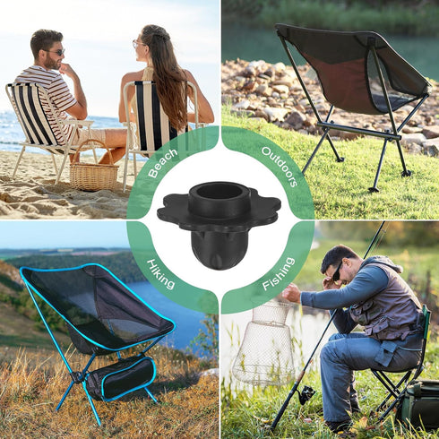 8-Pack 0.71"/ 18mm M METERXITY Camping Chair Foot, Tubing Dia Detachable Camping Chair Leg Covers Anti-Slip Stool Feet