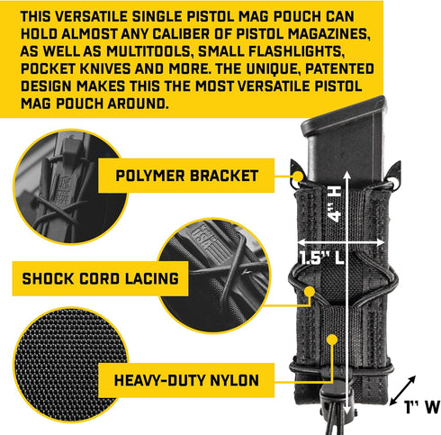 High Speed Gear Single Pistol Taco Mag Pouch - Molle Compatible