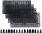 ALEGI Plastic Grid Divider Tray, 4pcs Black Egg Crate Louvre for Aquarium Fish Tank Bottom Isolation