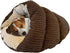 SPOT Sleep Zone Cuddle Cave - Durable, Comfortable Cat Cave Bed for Indoor Cats & Mini Dogs, Washable, Corduroy Brown,