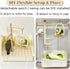 3 1 in Bird Playground Stand Tabletop with Large Tray, Wooden Bird Play Stand Large, Parrot Perch Stand with Food