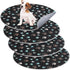 4 Pack Waterproof Pet Pads for Dogs, Washable Reusable Training Pads, Absorbent Round Whelping Pads, 32 Inch, Dark Gray