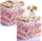 Chumia 40 Pcs Dog Blankets Soft Fluffy Fleece Washable Puppy Sleep Blankets