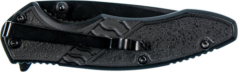 Smith & Wesson M&P Bodyguard 6.5in Stainless Steel Folding Knife with 2.75in Clip Point Blade and Nylon Handle for Outdoor, Tactical, Survival and EDC, Multicolor,Black by Smith & Wesson