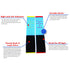 Tumbl Trak Sticky Toes Unisex Shoe Insert, Blue, for Ball of Foot Training
