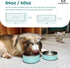 Dog Bowl, Stainless Steel Dog Food and Water Bowl with Non Slip Quiet Bottom, Easy to Clean, Dishwasher Safe, 64oz, Mint Green