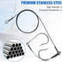 400LB Shark Rigs Stainless Steel Twin Fishing Hooks Nylon Coated Cable Leader Rigging Saltwater Sea Fishing Double Drop