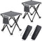 Zaboro Triple Tree 2 Pack Folding Camping Stool, 13.8 Inch Small Portable Lightweight