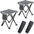 Zaboro Triple Tree 2 Pack Folding Camping Stool, 13.8 Inch Small Portable Lightweight
