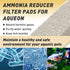 30 Count Ammonia Reducer Filter Pads for Aqueon, Replacement Cartridges for QuietFlow LED PRO Model 10