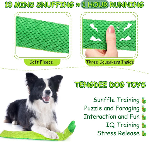 Squeak Dog Toys for Boredom, Dog Puzzle Toy IQ Training, Snuffle Toys for Small Medium Large Dogs