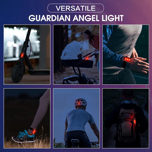 Lights(4 Pack).Clip LED Safety On Strobe&Running Lights.High Visibility Accessories Gear for Your Reflective,Bicycle