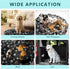 2 Pack 32" Round Whelping Pads for Dogs Washable Pee Pads for Dog Waterproof Pee Pads Black Reusable Puppy Pads Pet