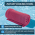 4-Pack Menjo Outdoors Cooling Towels for Neck & Face. Quick-Dry Workout Towels, Sweat-Wicking for Yoga, Gym, Running