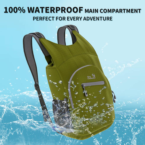 Outlander Lightweight Waterproof Hiking Backpack - Packable Travel Daypack