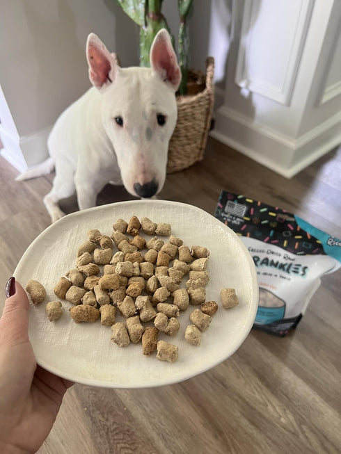 Freeze Dried Dog Food for Small & Large Breeds, 16 Oz Beef Toppers, Grain Free & All Natural, Made in USA