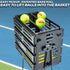 80 Tourna Ballport Tennis Ball Hopper Holds Balls Durable and Lightweight Blue