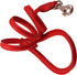 Dogs My Love 4ft Long Round Genuine Rolled Leather Dog Leash, Red (Large: 1/2")