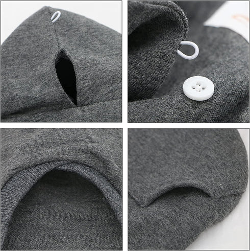 LOPHIPETS Dog Cotton Hoodies Sweatshirts for Small Dogs, Chihuahua Puppy Clothes, Charcoal/XS