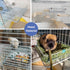 JSLZF Hammock Rat Bed, Cage Platform Accessories, Metal Ferret with Mat, Chew Proof Hanging Squirrel Ledge, Small