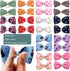 PET SHOW 20Pairs Big Dog Hair Bows with Rubber Band for Small Medium Large Dogs, Pink Blue Grooming Accessories