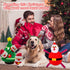 lilfrd Christmas Dog Toys, Dog, Xmas Christmas Tree, Santa Claus Hide and Seek Puzzle Squeaky Plush Rope Chew Fetch